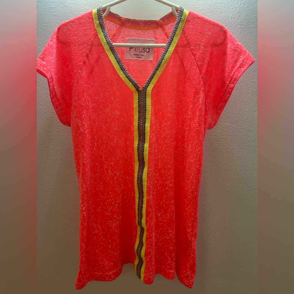 COPY - Pitusa Cover Up dress Tunic Girls Neon trim size 4